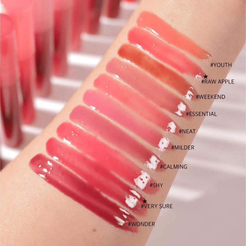 Bảng màu Drop Glow Gel khá trendy, đầy đủ các tone phù hợp với nhiều sắc da khác nhau